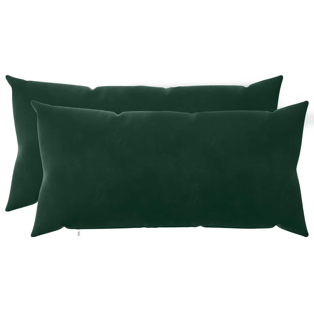 vidaXL Poszewka na poduszkę 2 pcs HEERLEN Ciemnozielony 40 x 70 cm