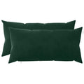 vidaXL Poszewka na poduszkę 2 pcs HEERLEN Ciemnozielony 40 x 70 cm