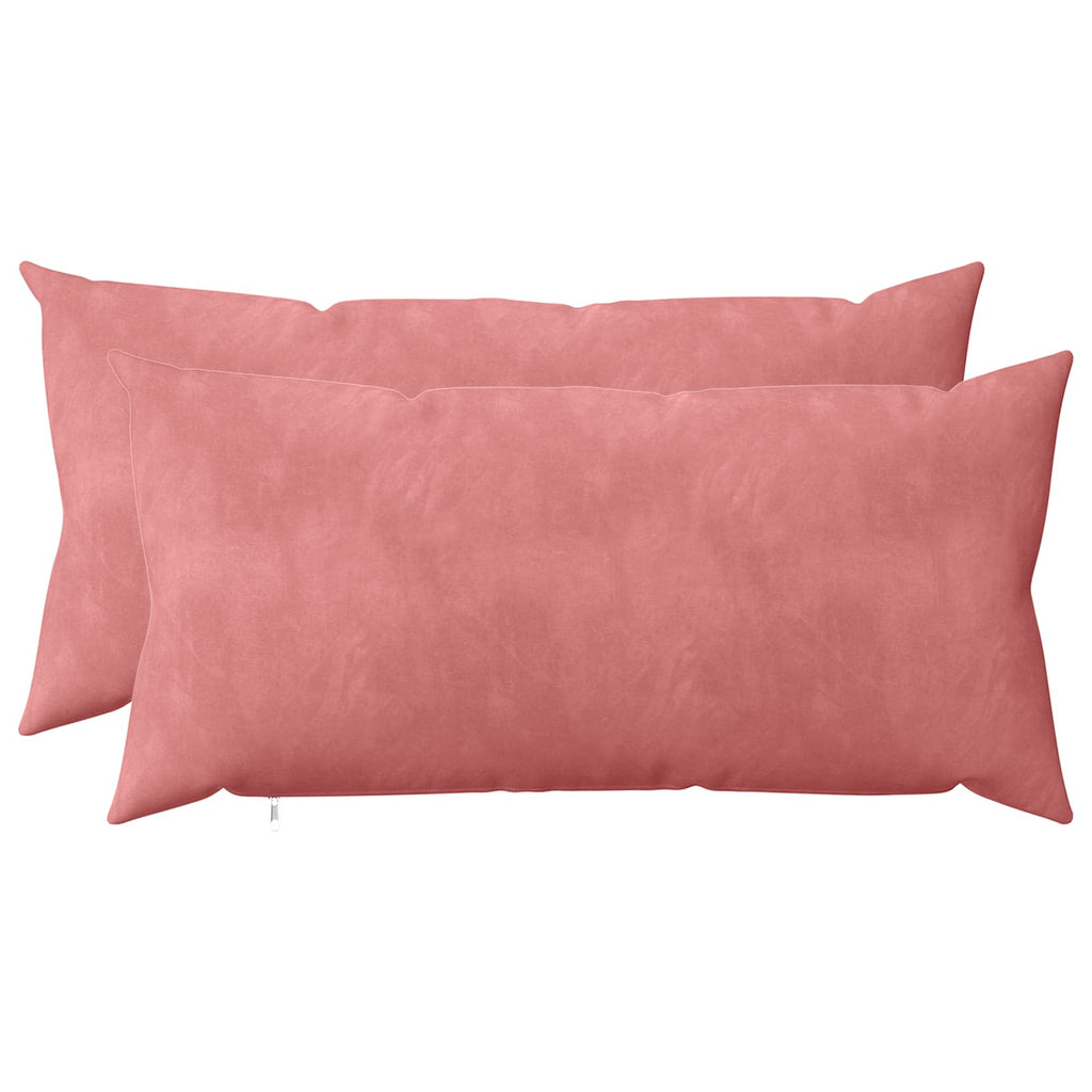vidaXL Poszewka na poduszkę 2 pcs HEERLEN różowy 40 x 70 cm Welur