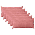vidaXL Poszewka na poduszkę 6 pcs HEERLEN różowy 40 x 70 cm Welur