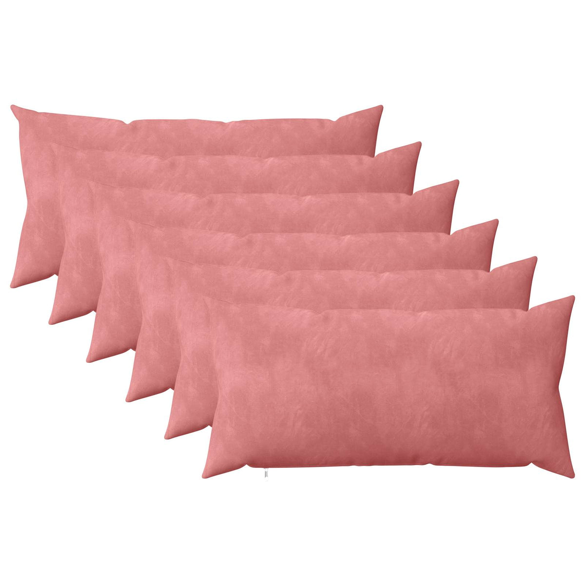 vidaXL Poszewka na poduszkę 6 pcs HEERLEN różowy 40 x 70 cm Welur