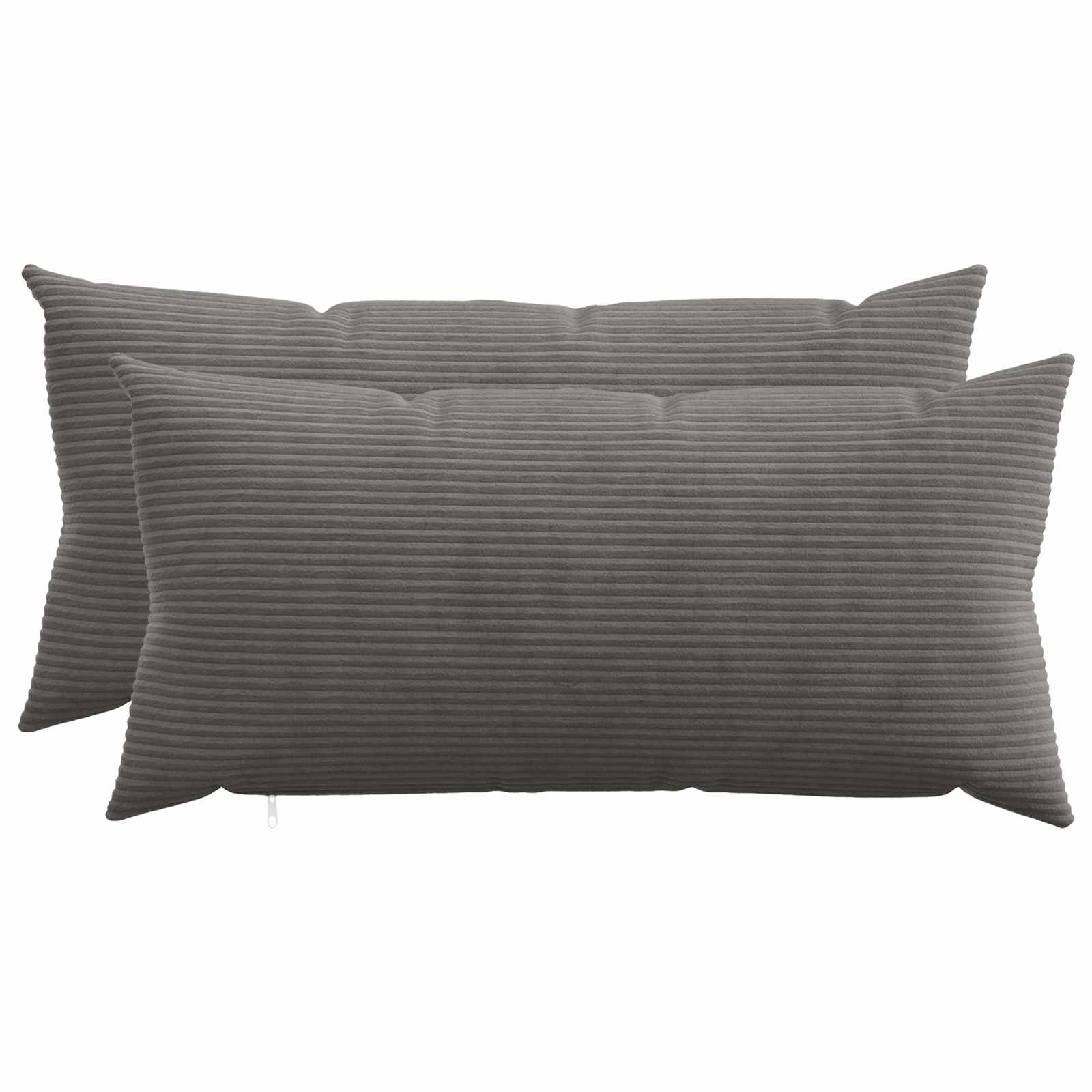 vidaXL Poszewka na poduszkę 2 pcs HEERLEN ciemnoszary 40 x 70 cm
