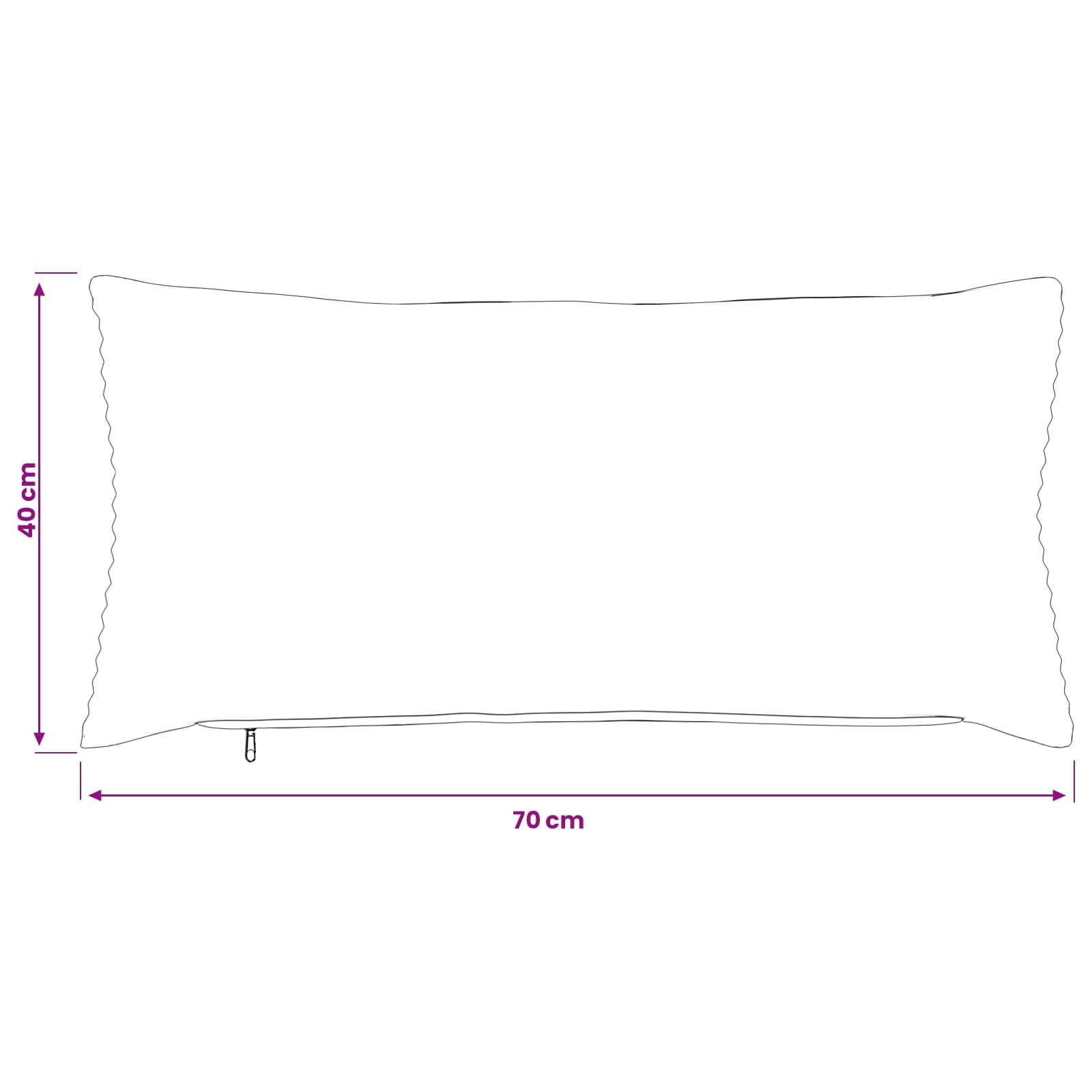 vidaXL Poszewka na poduszkę 2 pcs HEERLEN ciemnoszary 40 x 70 cm