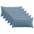 vidaXL Poszewka na poduszkę 6 pcs HEERLEN niebieski 40 x 70 cm sztruks