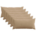 vidaXL Poszewka na poduszkę 6 pcs HEERLEN brązowy 40 x 70 cm sztruks
