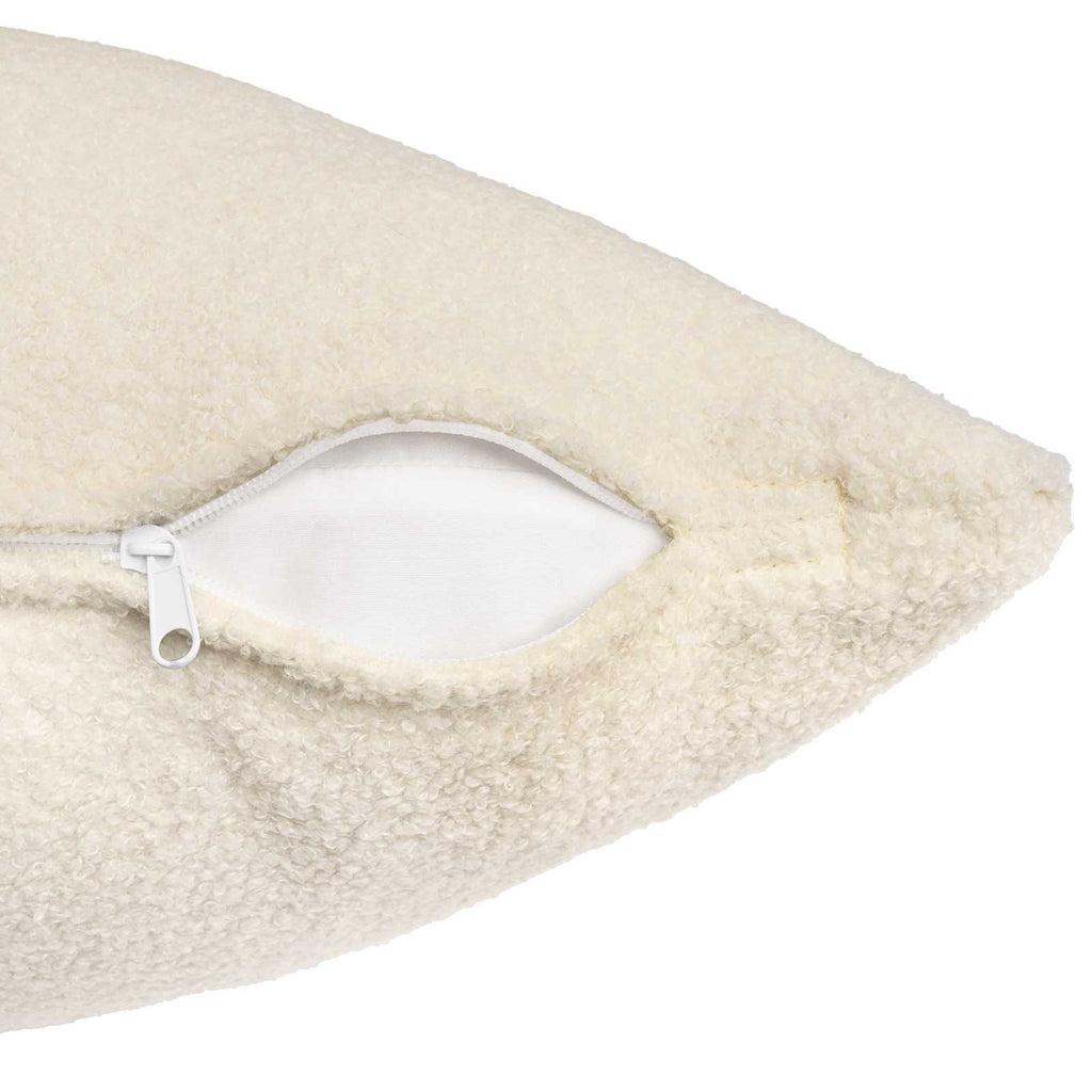 vidaXL Poszewka na poduszkę 2 pcs HEERLEN kremowy 40 x 70 cm Bouclé