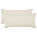 vidaXL Poszewka na poduszkę 2 pcs HEERLEN kremowy 40 x 70 cm Bouclé