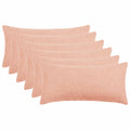 vidaXL Poszewka na poduszkę 6 pcs HEERLEN różowy 40 x 70 cm Bouclé