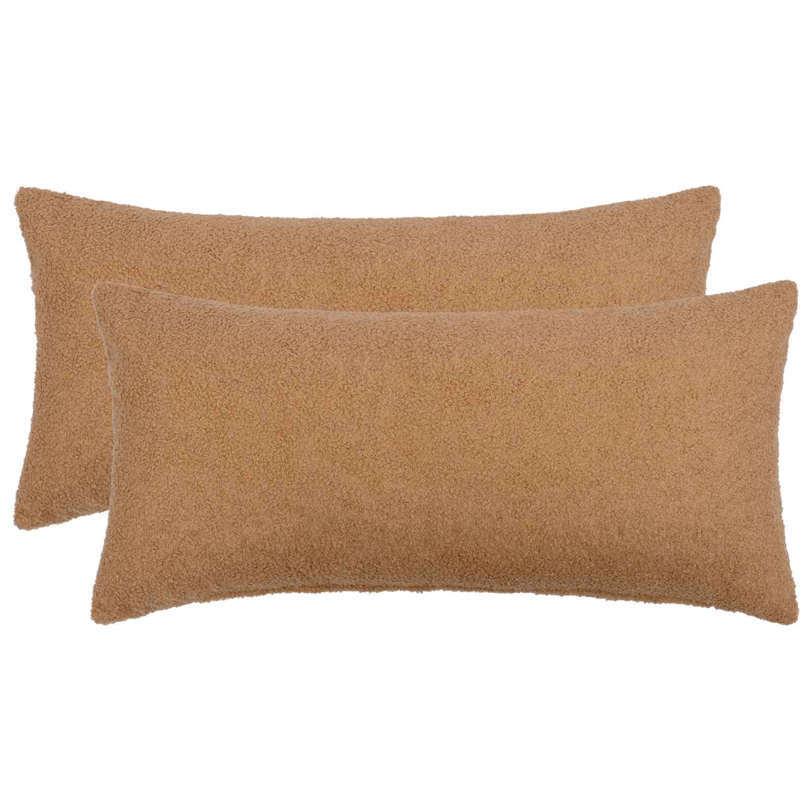 vidaXL Poszewka na poduszkę 2 pcs HEERLEN Beżowy 40 x 70 cm Bouclé