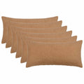 vidaXL Poszewka na poduszkę 6 pcs HEERLEN Beżowy 40 x 70 cm Bouclé