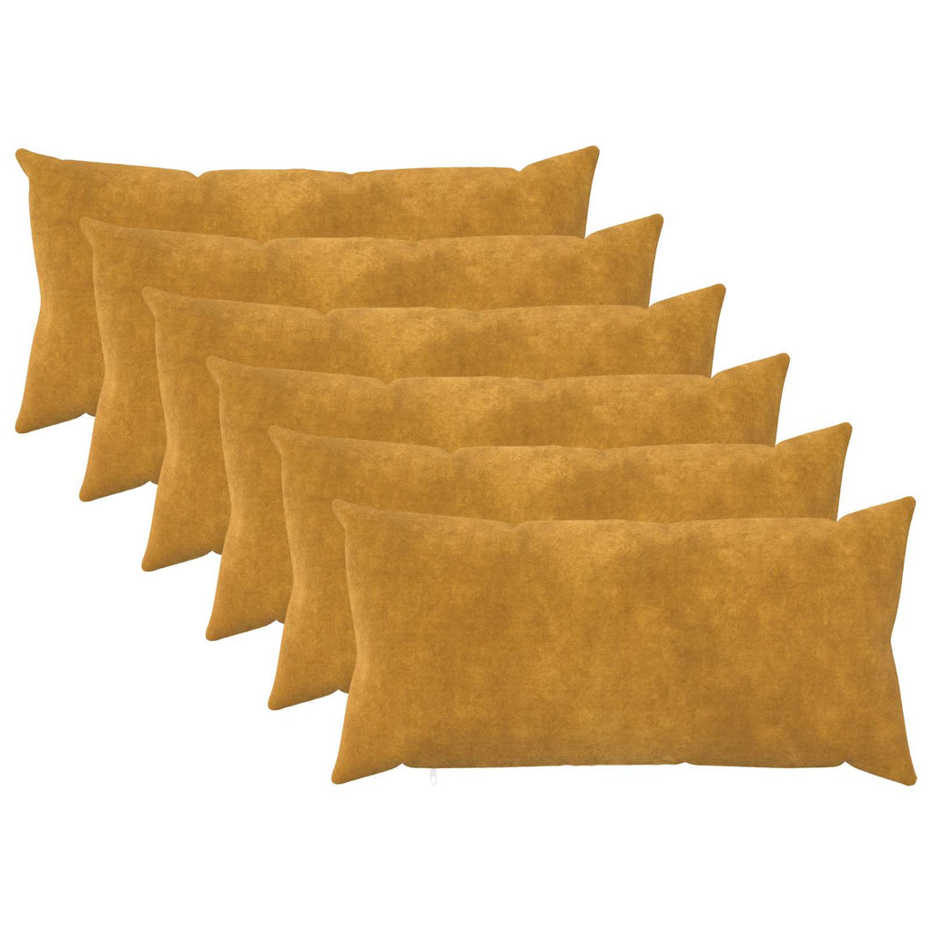 vidaXL Poszewka na poduszkę 6 pcs HEERLEN żółty 40 x 70 cm