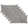 vidaXL Poszewka na poduszkę 6 pcs HEERLEN jasnoszary 40 x 70 cm
