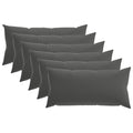 vidaXL Poszewka na poduszkę 6 pcs HEERLEN antracytowy 40 x 70 cm