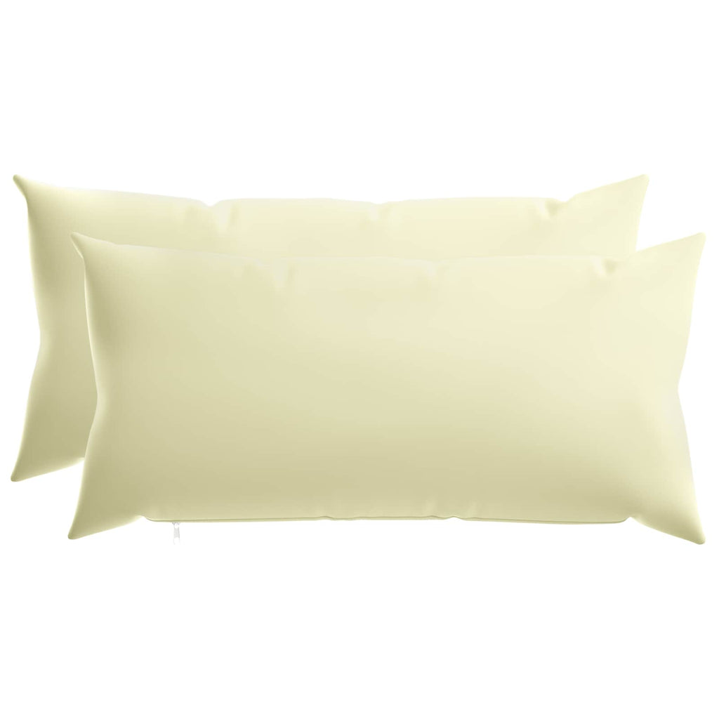 vidaXL Poszewka na poduszkę 2 pcs HEERLEN kremowy 40 x 70 cm Poliester