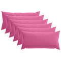 vidaXL Poszewka na poduszkę 6 pcs HEERLEN różowy 40 x 70 cm Poliester