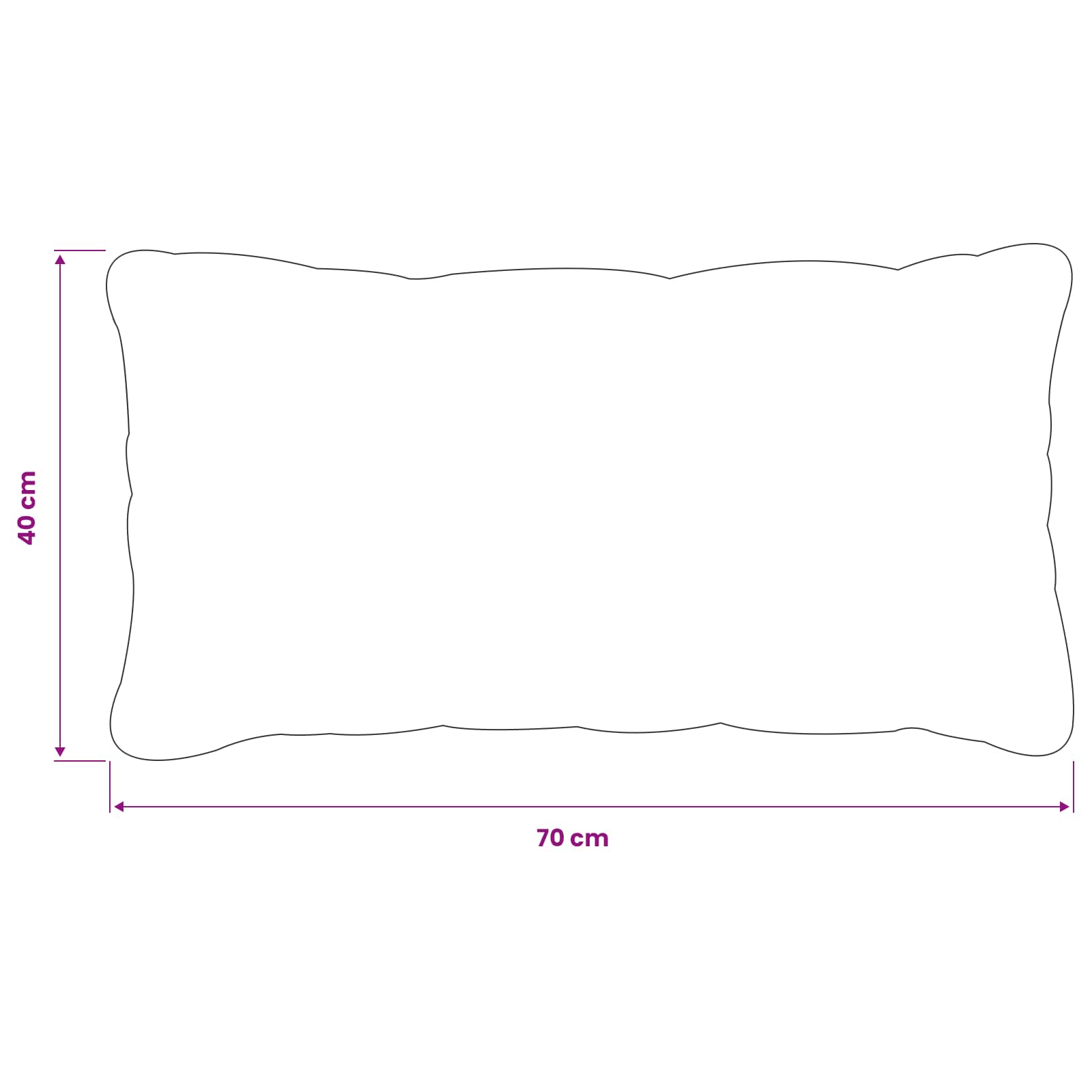 vidaXL Poszewka na poduszkę 6 pcs HEERLEN różowy 40 x 70 cm Poliester