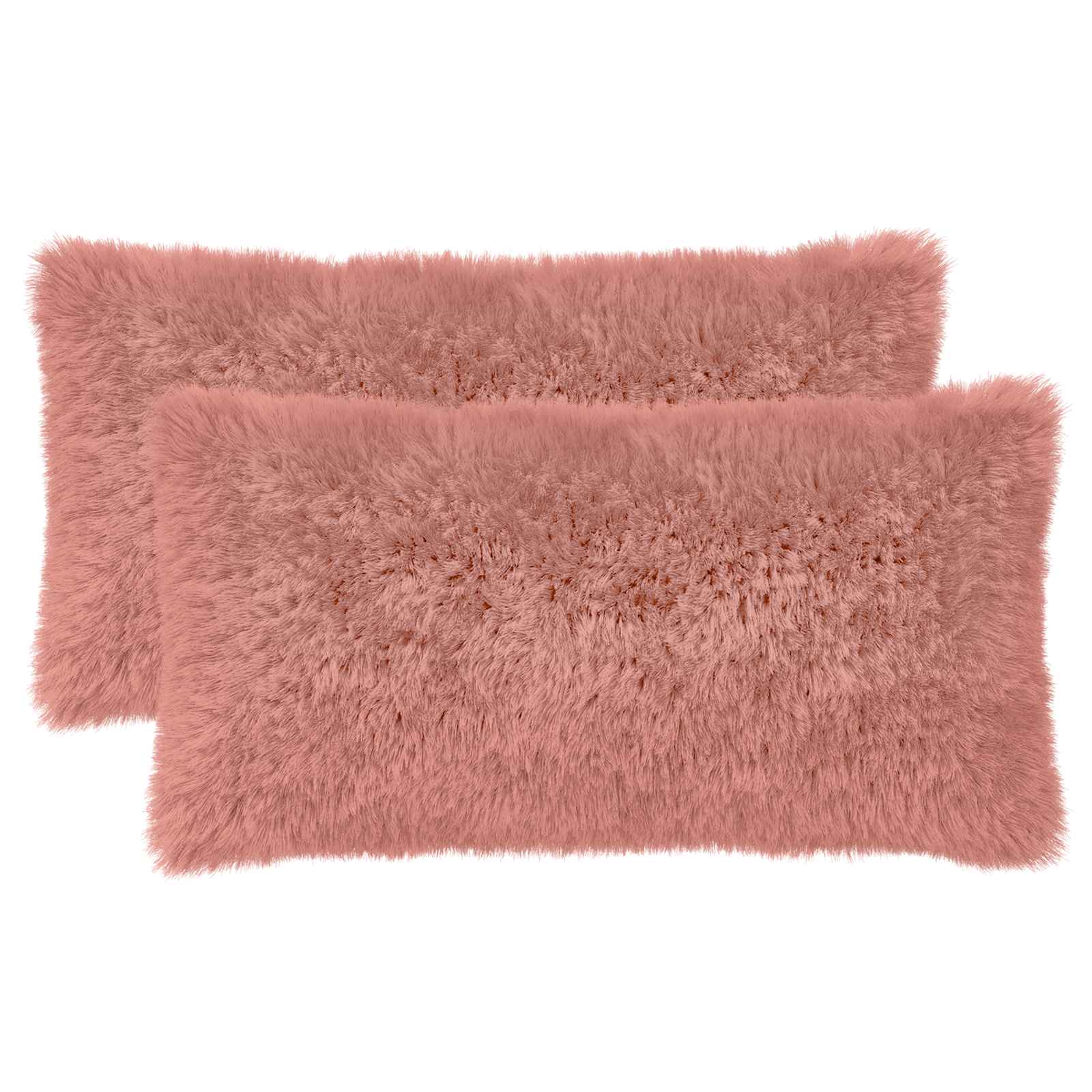 vidaXL Poszewka na poduszkę 2 pcs HEERLEN różowy 40 x 70 cm Fleece PV