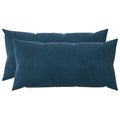 vidaXL Poszewka na poduszkę 2 pcs HEERLEN niebieski 40 x 80 cm Welur