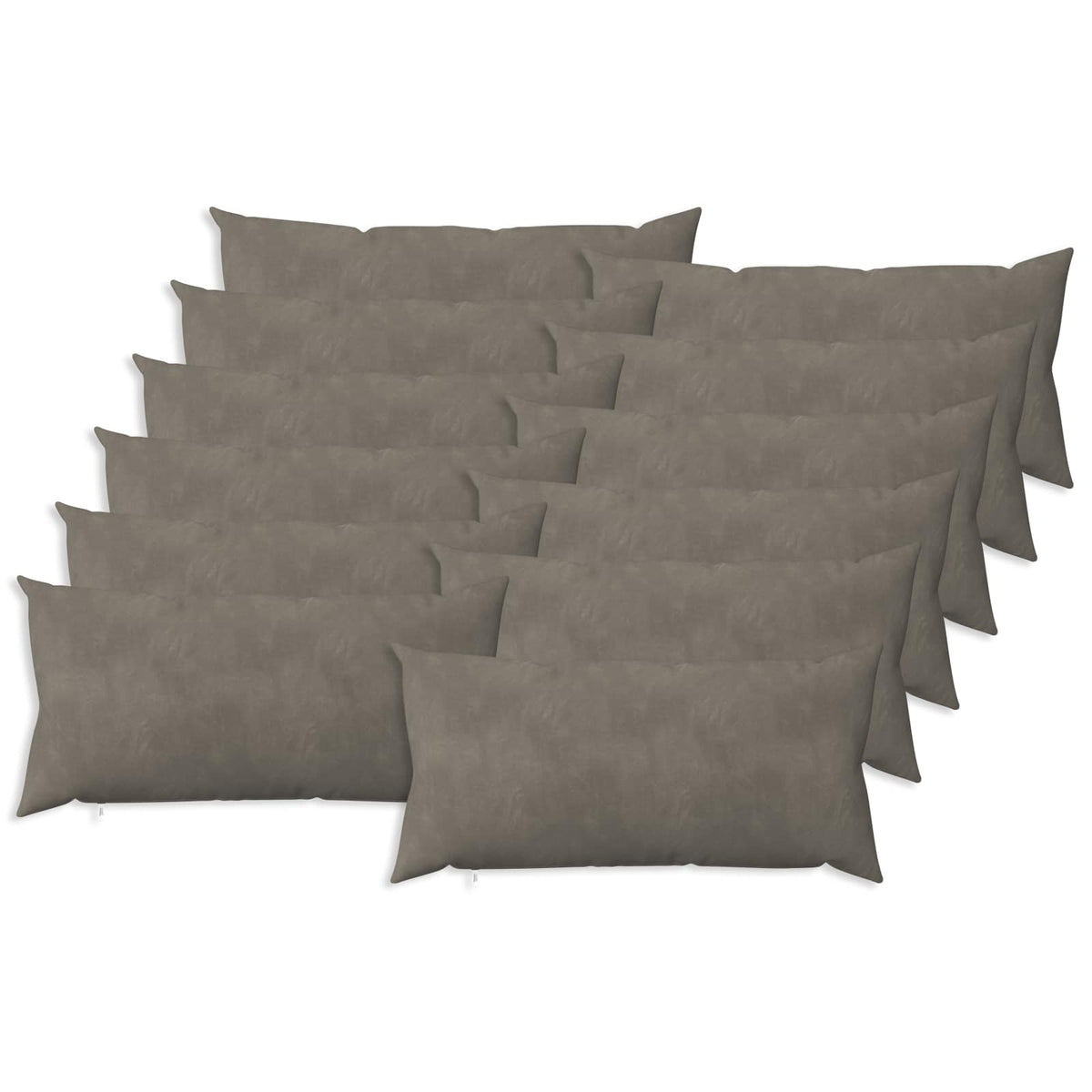 vidaXL Poszewka na poduszkę 12 pcs HEERLEN jasnoszary 40 x 80 cm Welur