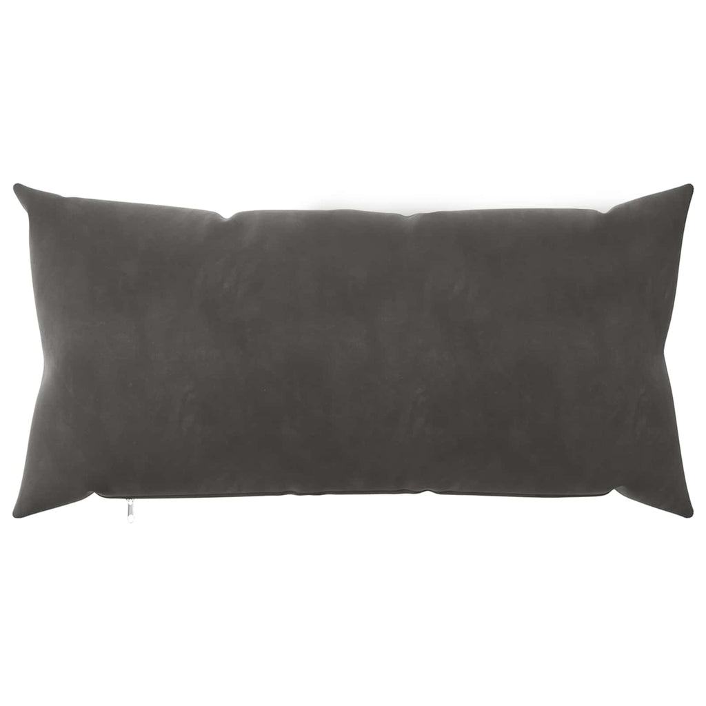 vidaXL Poszewka na poduszkę 2 pcs HEERLEN ciemnoszary 40 x 80 cm Welur