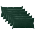 vidaXL Poszewka na poduszkę 6 pcs HEERLEN Ciemnozielony 40 x 80 cm