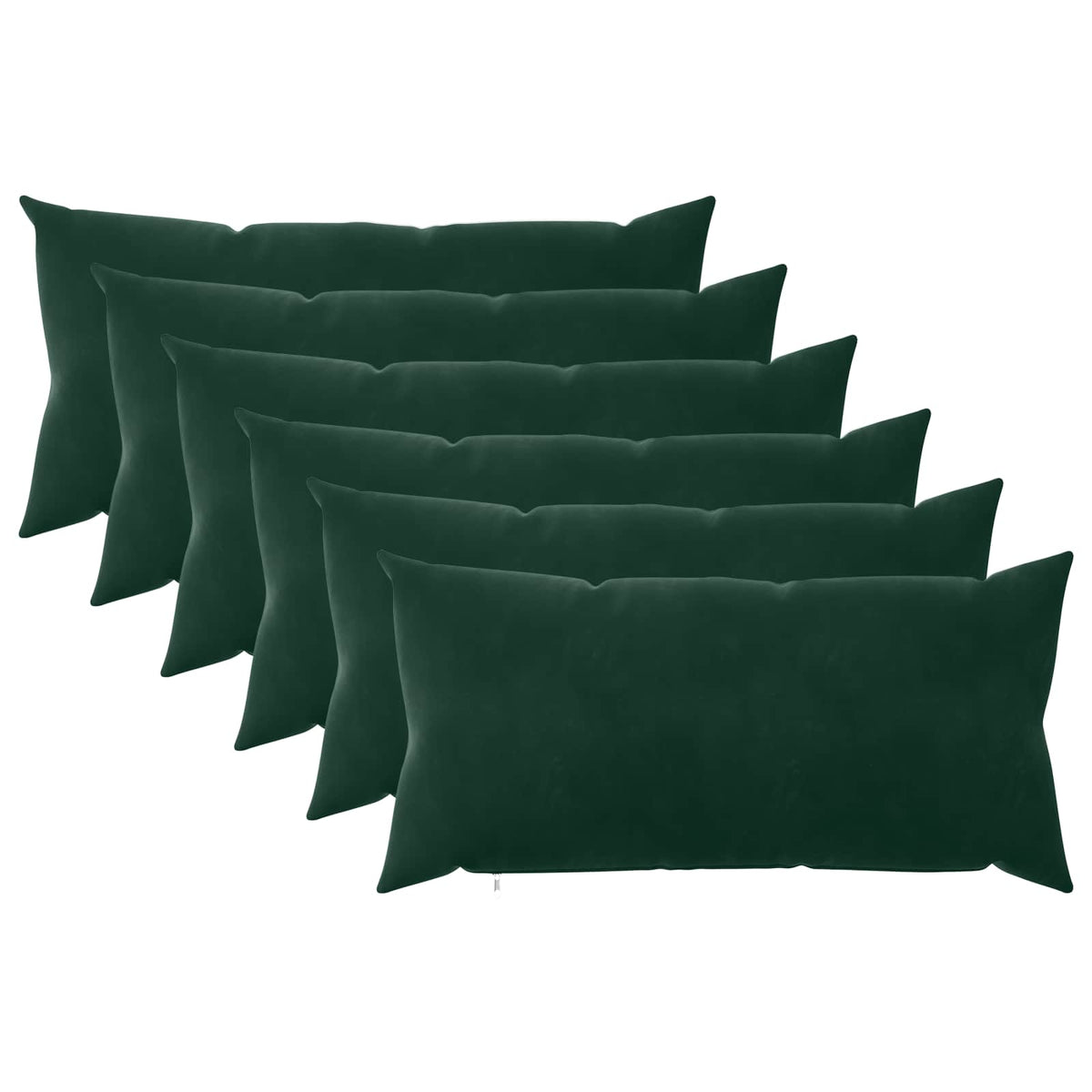 vidaXL Poszewka na poduszkę 6 pcs HEERLEN Ciemnozielony 40 x 80 cm