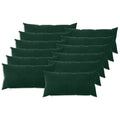 vidaXL Poszewka na poduszkę 12 pcs HEERLEN Ciemnozielony 40 x 80 cm