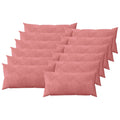 vidaXL Poszewka na poduszkę 12 pcs HEERLEN różowy 40 x 80 cm Welur