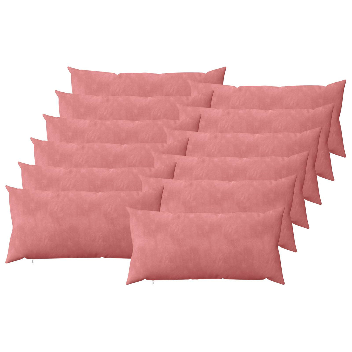 vidaXL Poszewka na poduszkę 12 pcs HEERLEN różowy 40 x 80 cm Welur
