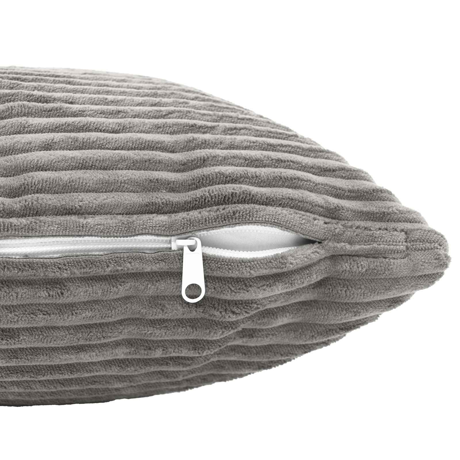 vidaXL Poszewka na poduszkę 6 pcs HEERLEN jasnoszary 40 x 80 cm