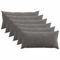 vidaXL Poszewka na poduszkę 6 pcs HEERLEN ciemnoszary 40 x 80 cm