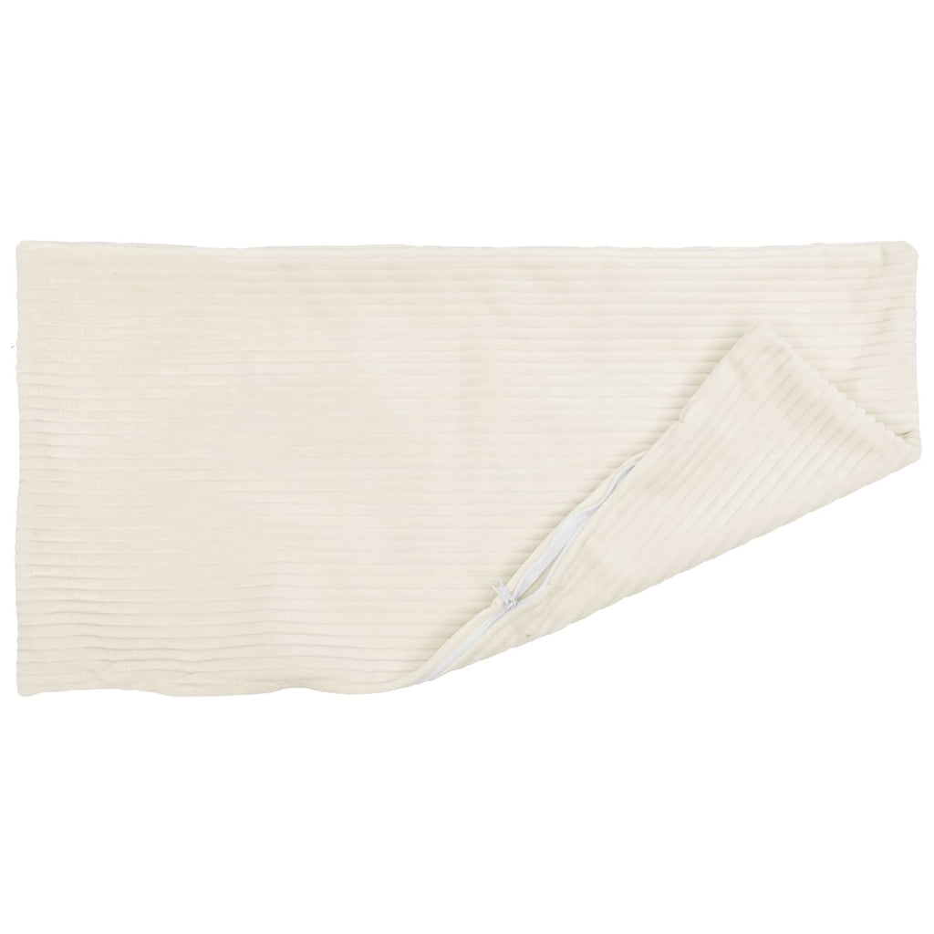 vidaXL Poszewka na poduszkę 2 pcs HEERLEN kremowy 40 x 80 cm sztruks
