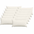 vidaXL Poszewka na poduszkę 12 pcs HEERLEN kremowy 40 x 80 cm sztruks
