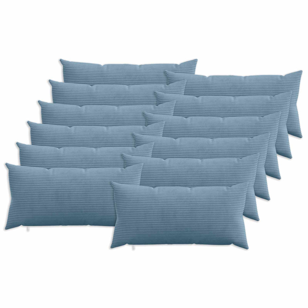 vidaXL Poszewka na poduszkę 12 pcs HEERLEN niebieski 40 x 80 cm