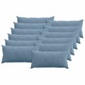 vidaXL Poszewka na poduszkę 12 pcs HEERLEN niebieski 40 x 80 cm