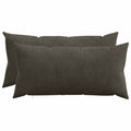 vidaXL Poszewka na poduszkę 2 pcs HEERLEN antracytowy 40 x 80 cm