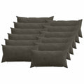 vidaXL Poszewka na poduszkę 12 pcs HEERLEN antracytowy 40 x 80 cm