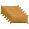 vidaXL Poszewka na poduszkę 6 pcs HEERLEN żółty 40 x 80 cm sztruks