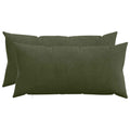vidaXL Poszewka na poduszkę 2 pcs HEERLEN zielony 40 x 80 cm sztruks