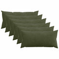 vidaXL Poszewka na poduszkę 6 pcs HEERLEN zielony 40 x 80 cm sztruks