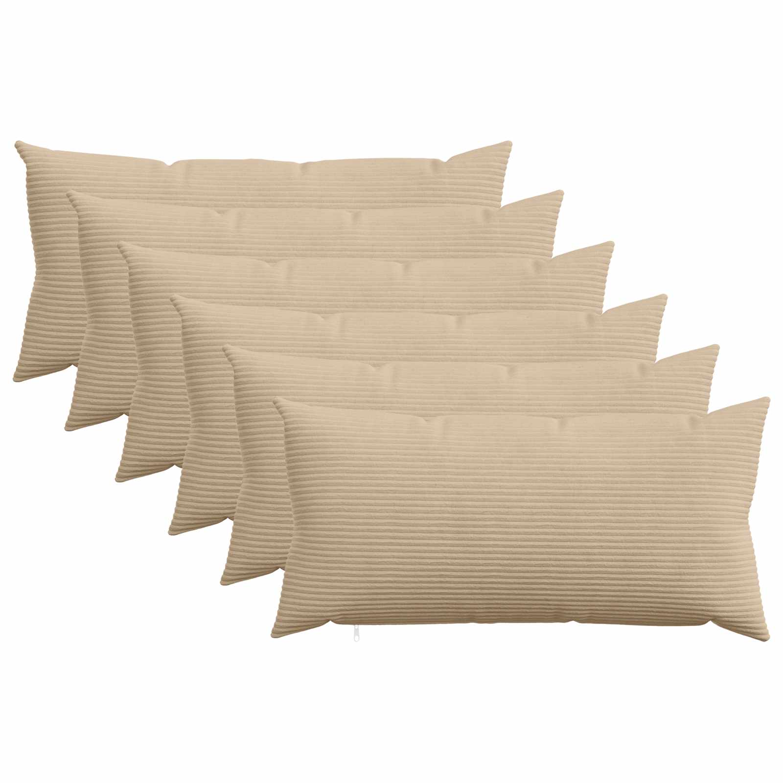 vidaXL Poszewka na poduszkę 6 pcs HEERLEN Ciemnoszary 40 x 80 cm
