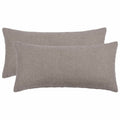 vidaXL Poszewka na poduszkę 2 pcs HEERLEN jasnoszary 40 x 80 cm Bouclé