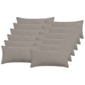 vidaXL Poszewka na poduszkę 12 pcs HEERLEN jasnoszary 40 x 80 cm