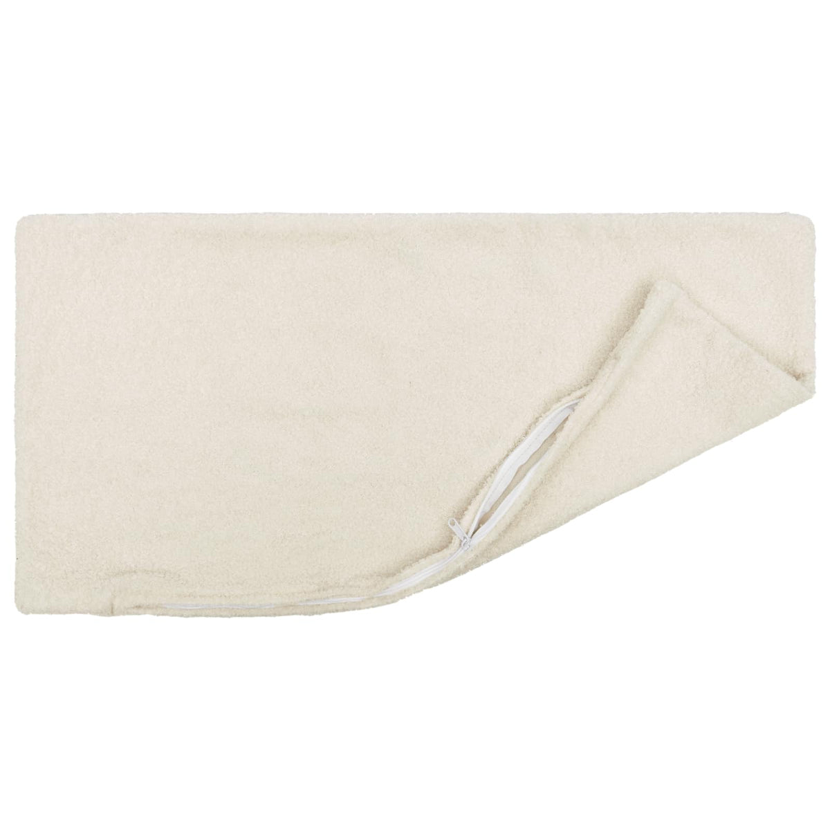 vidaXL Poszewka na poduszkę 2 pcs HEERLEN kremowy 40 x 80 cm Bouclé