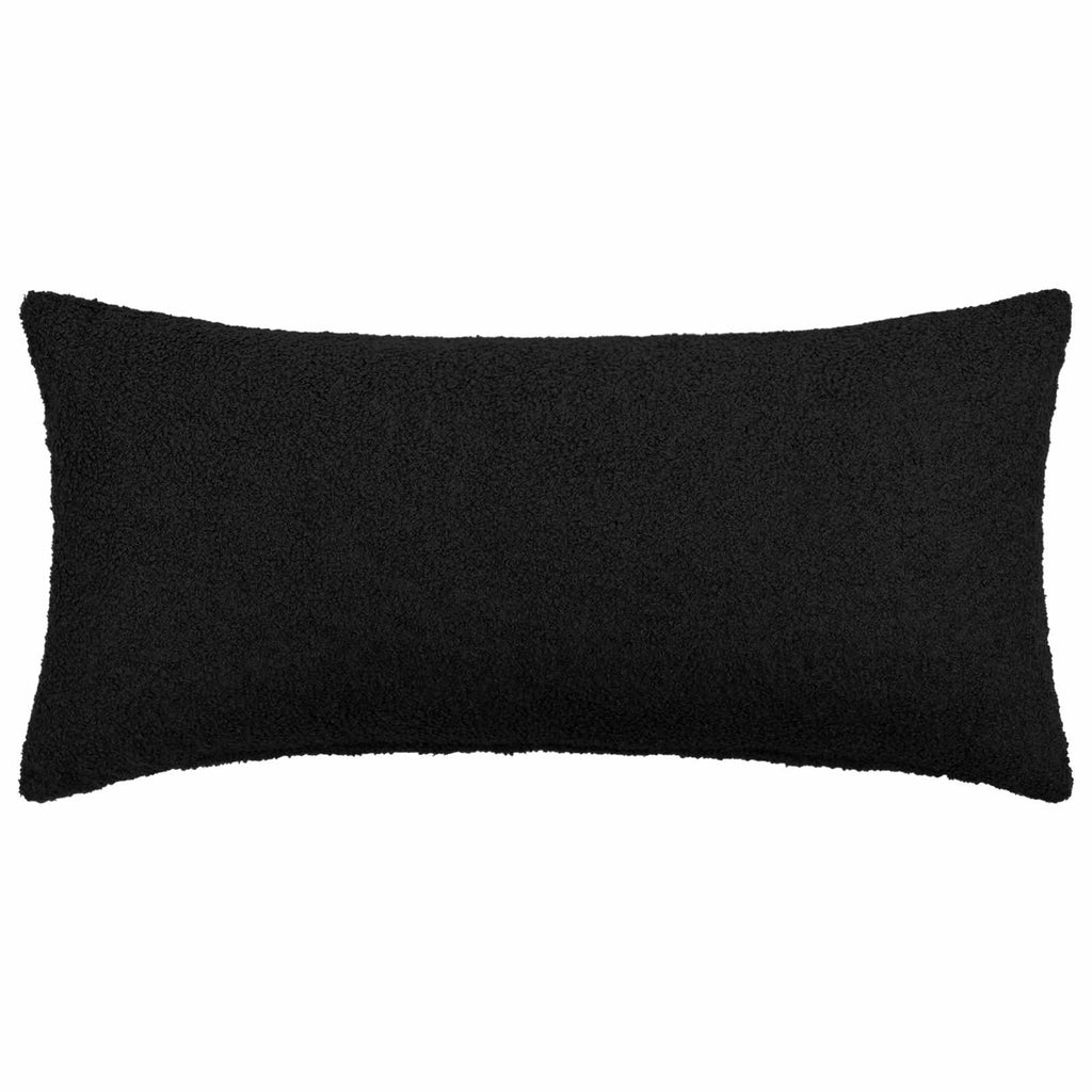 vidaXL Poszewka na poduszkę 2 pcs HEERLEN Czarny 40 x 80 cm Bouclé