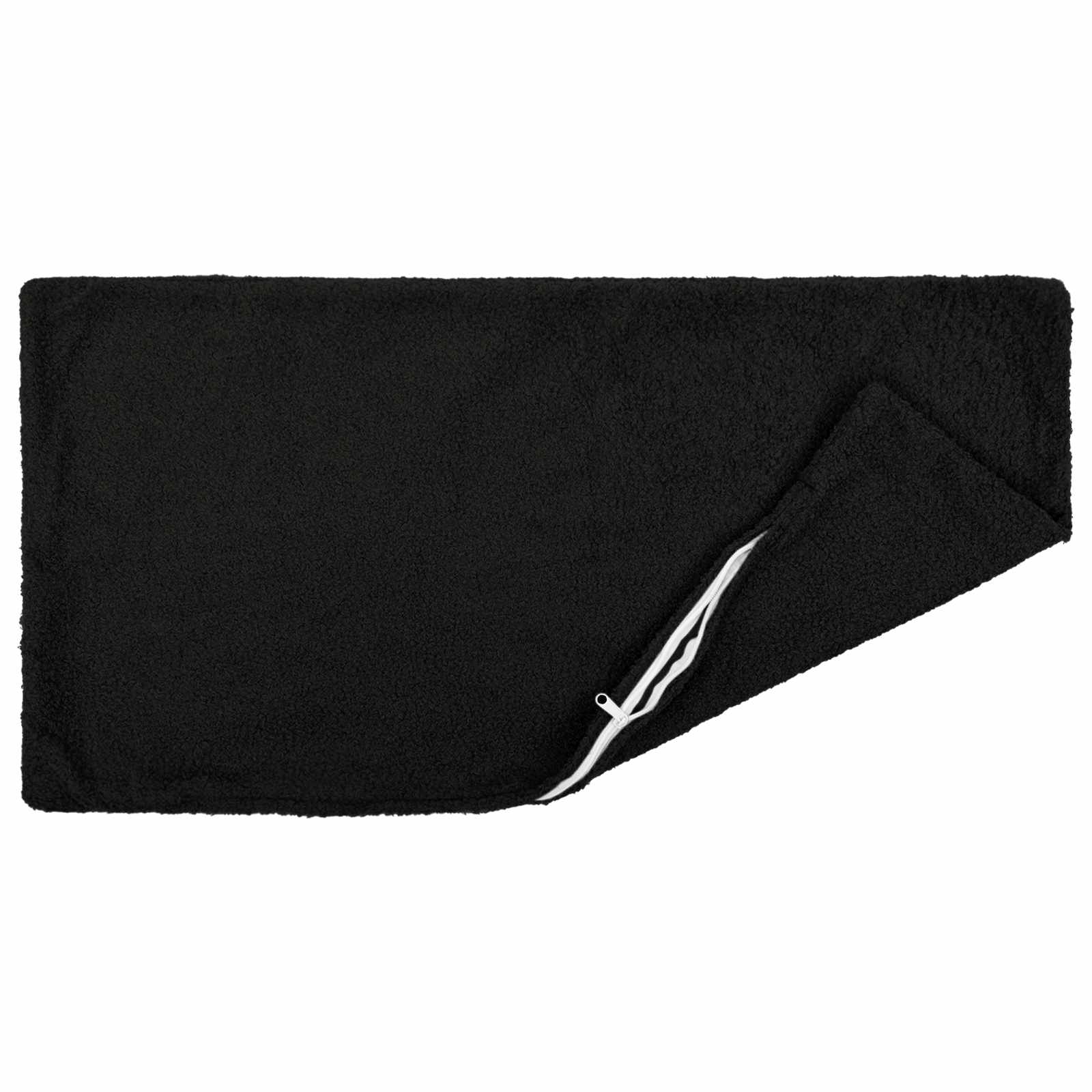 vidaXL Poszewka na poduszkę 12 pcs HEERLEN Czarny 40 x 80 cm Bouclé