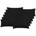 vidaXL Poszewka na poduszkę 12 pcs HEERLEN Czarny 40 x 80 cm Bouclé