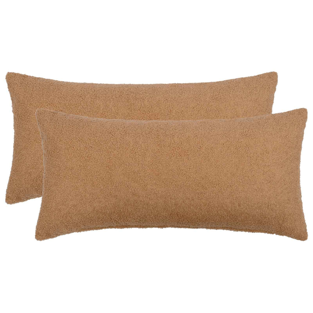 vidaXL Poszewka na poduszkę 2 pcs HEERLEN Beżowy 40 x 80 cm Bouclé