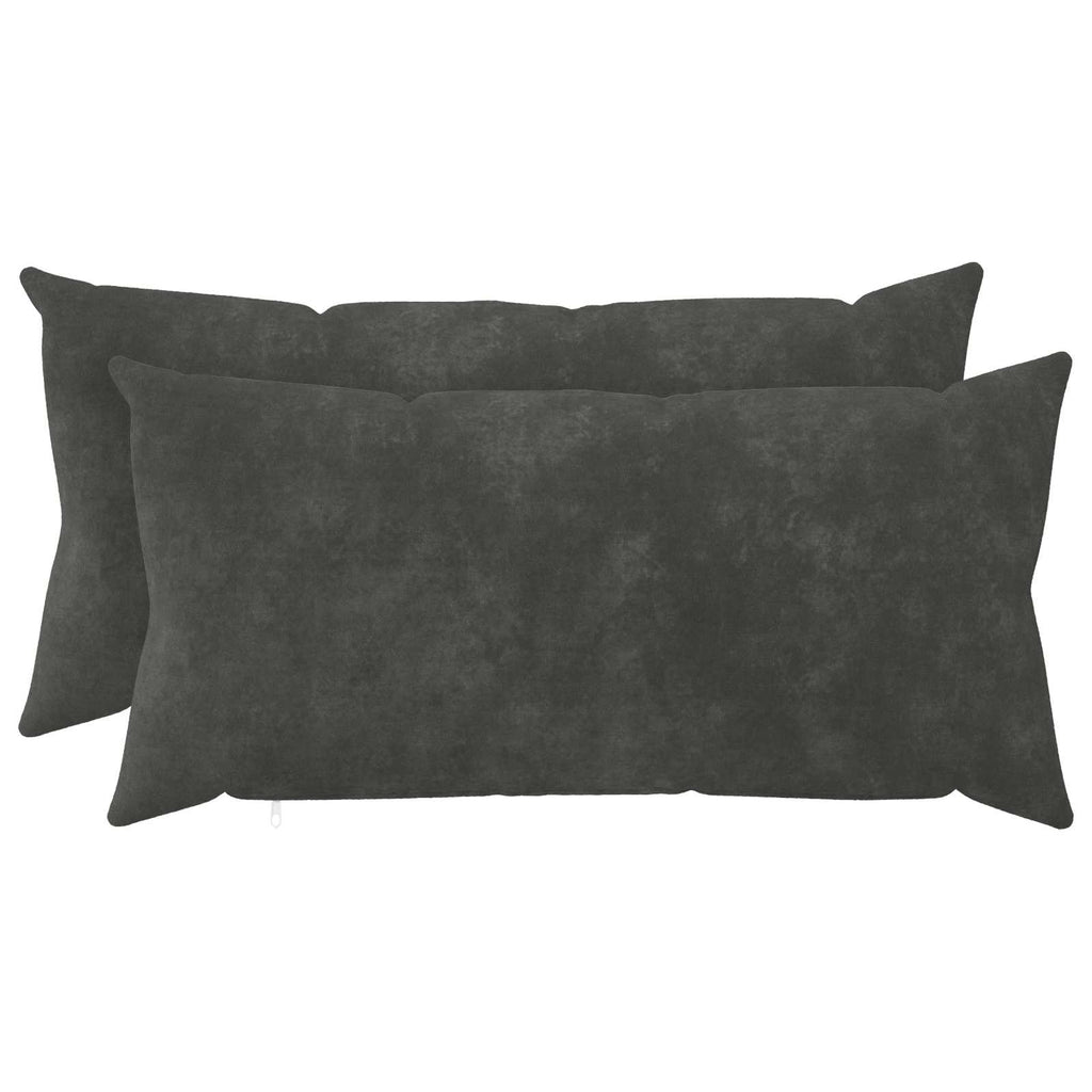 vidaXL Poszewka na poduszkę 2 pcs HEERLEN antracytowy 40 x 80 cm