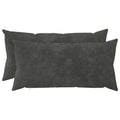 vidaXL Poszewka na poduszkę 2 pcs HEERLEN antracytowy 40 x 80 cm